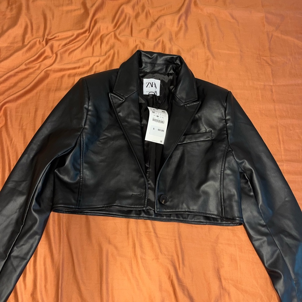 Zara leather jacket